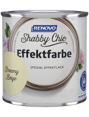 Eine Dose Renovo Shabby Chic Effektfarbe in der Farbe Dreamy Beige
