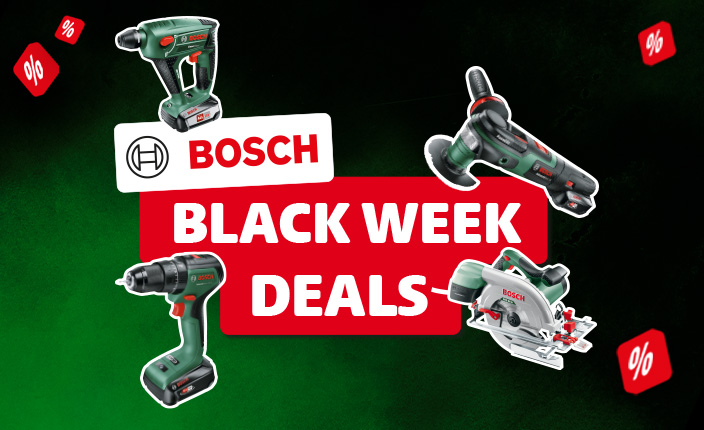 Einige Bosch Elektrowerkzeuge. Black Week Deals
