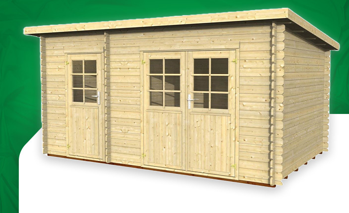 Eine Abbildung von einem Gartenhaus