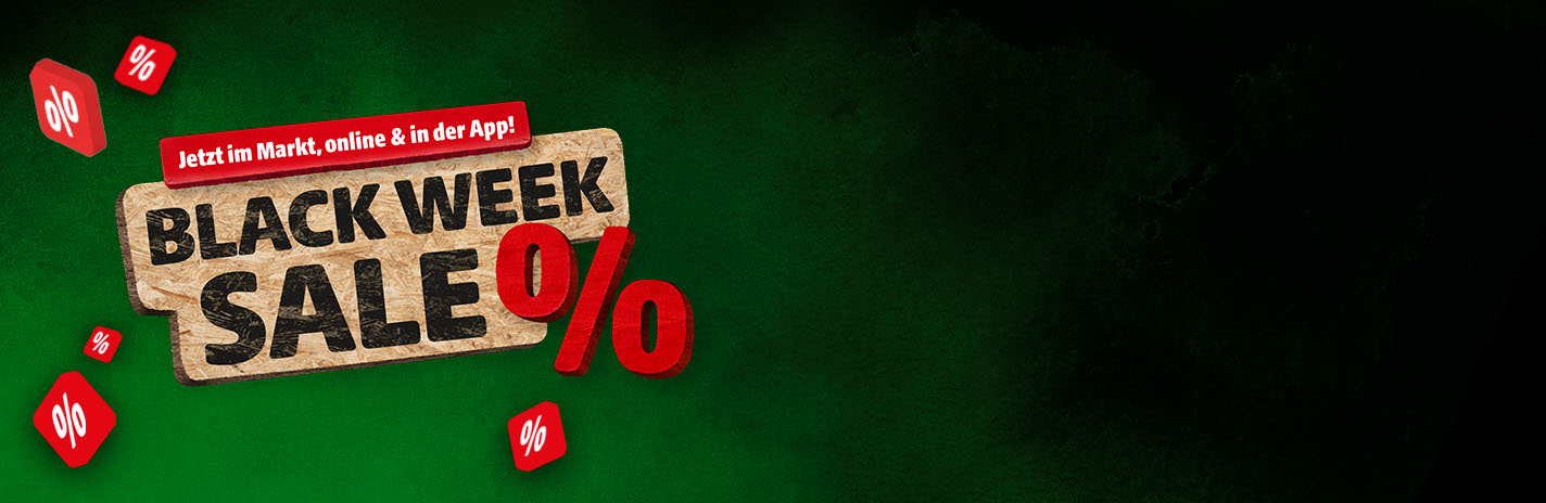 Jetzt im Markt, online und in der App! Black Week Sale