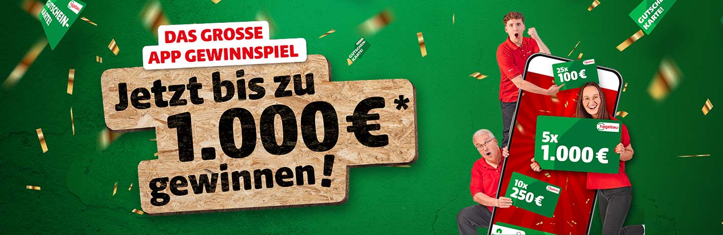 Jetzt bis zu 1.000 € gewinnen.