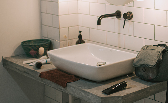 Modernes Waschbecken