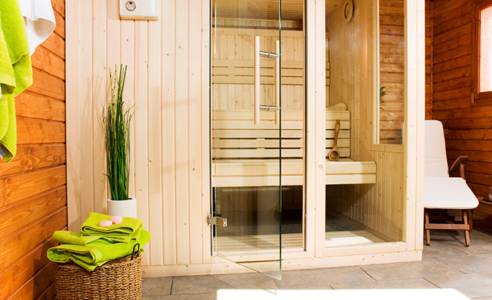 Moderne Sauna