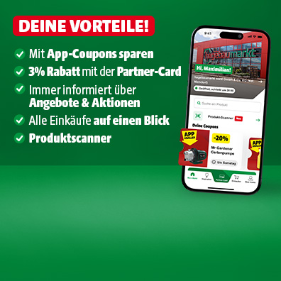 Die hagebau App integriert auf einem Smartphone