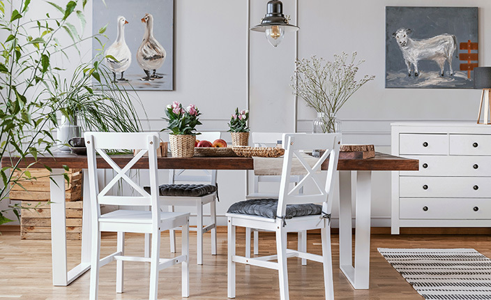 Essbereich im Landhausstil aus den Wohnstilwelten