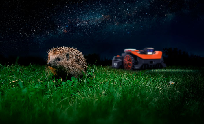 Worx Vision Sicheres Mähen bei Nacht