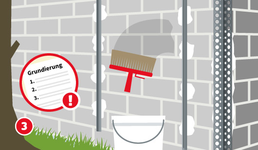 Schritt 3: Grundierung auf der Wand aufbringen
