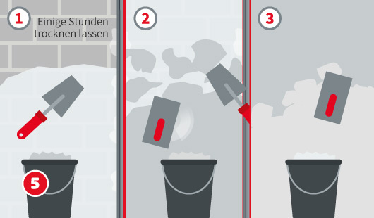 Schritt 5: Wände verputzen
