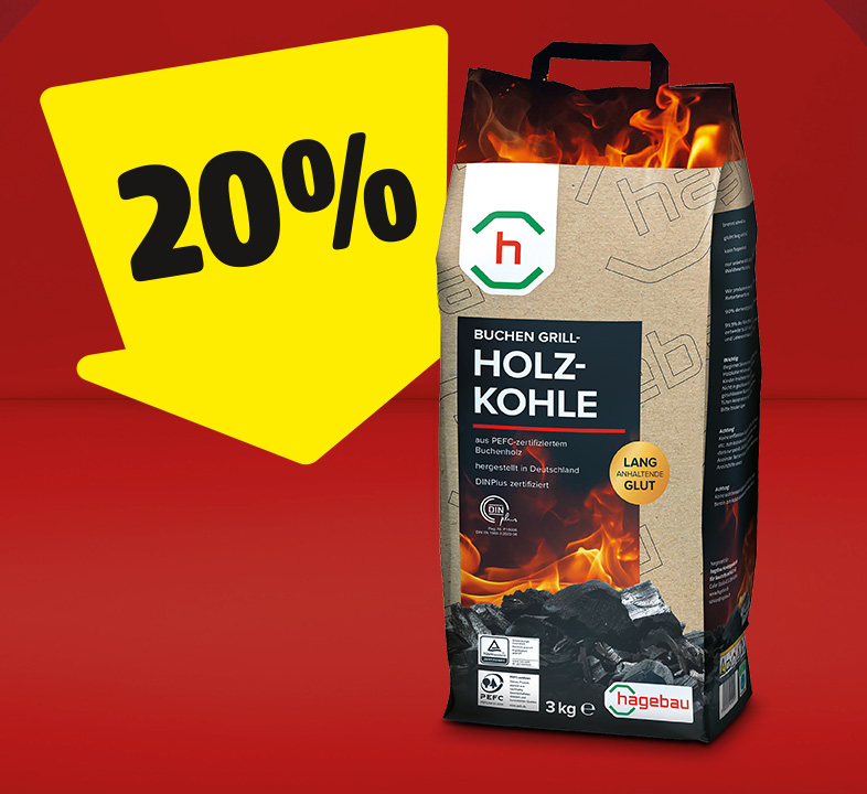 Beim Kauf von Holzkohle mit unseren App Coupons sparen