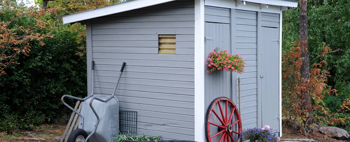 Gerätehaus im Garten