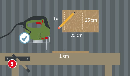 Gartenlampe bauen Schritt 5