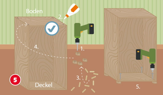 Schrank bauen