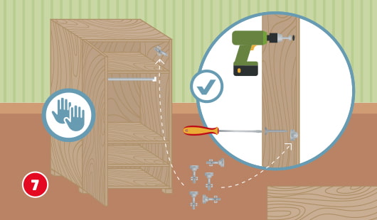 Kleiderschrank selber bauen Schritt 7