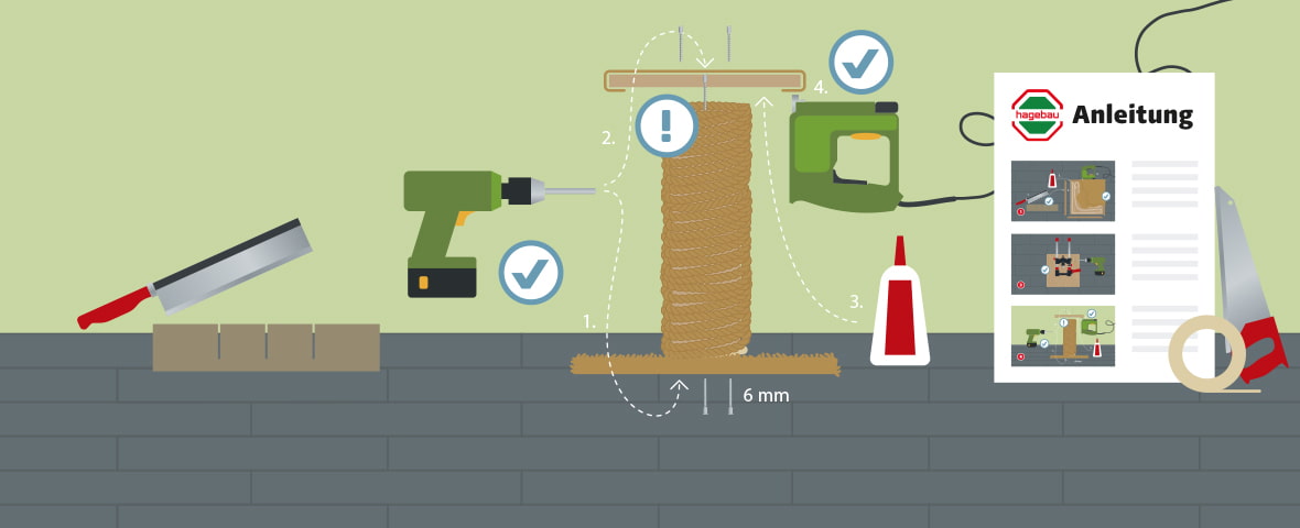 Kratzbaum bauen Anleitung