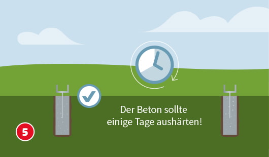 Pergola bauen Schritt 5
