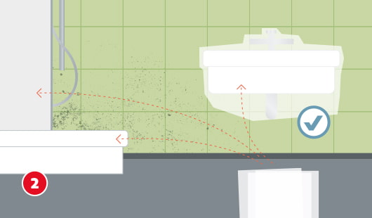 Schimmel entfernen Schritt 2