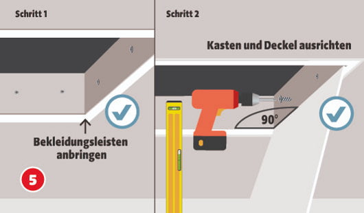 Bodentreppe einbauen Schritt 5