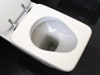 saubere Toilette
